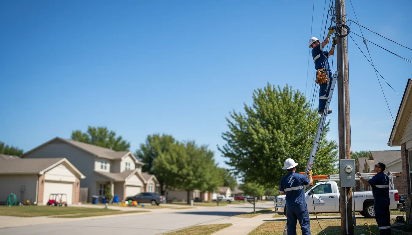 Residential electrician providing installation services in Carter Lake, IA